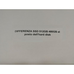 DIFFERENZA da PAGARE per ricevere il computer con SSD 480/512GB.