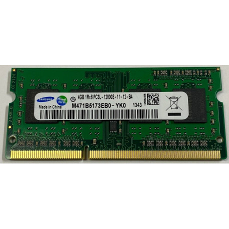 1x 4GB SODIMM DDR3L 1600 mhz PC3L-12800 1,35v 1r*8 EB0 MEMORIE RAM SAMSUNG