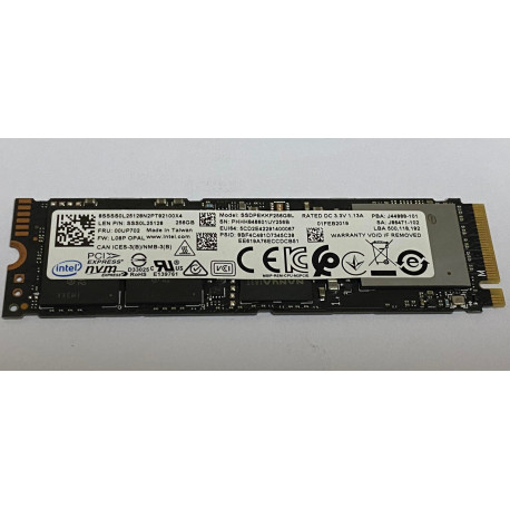 SSD 256B NMVe OPAL 2.0 INTEL USATO 8mmx2.2mm