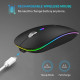 Mouse Senza Fili Bluetooth, Bluetooth 5.1 + 2.4G Wireless Ricaricabile