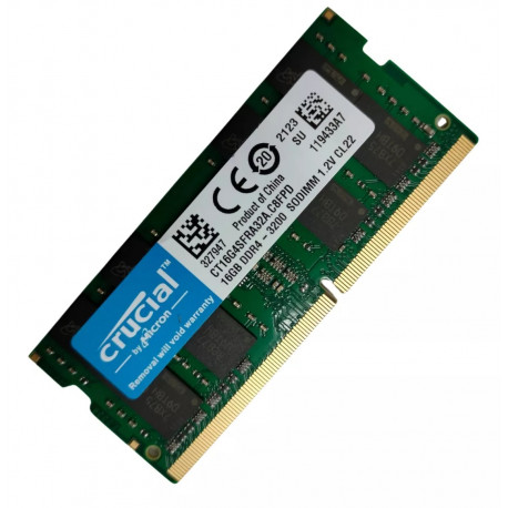 1x 16GB SODIMM DDR4 3200 mhz CT32G4SFD832A CRUCIAL 2Rx8