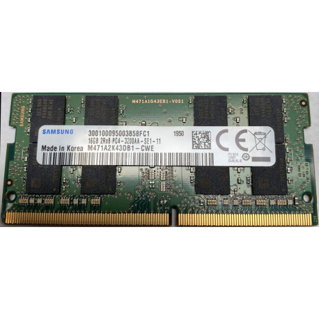 1x 16GB SODIMM DDR4 3200 mhz CT32G4SFD832A CRUCIAL 2Rx8